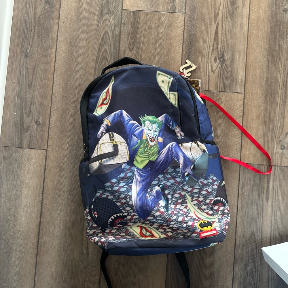 Sprayground Joker Backpack - Blue and Red